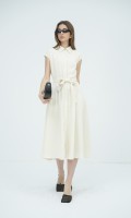 SIXDO Woven Flared Dress for Women